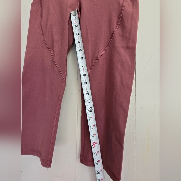 Lululemon Quick Feet Crop 19" Auburn Quicksand Rose Pink Leggings Size 6 - Picture 6 of 8